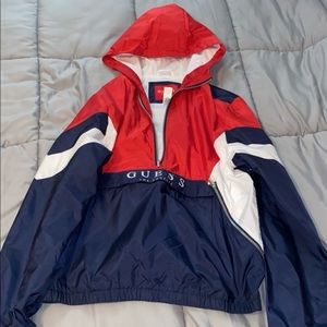 Polyester Guess Zipper Hoodie